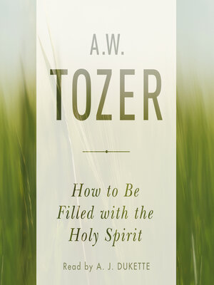 cover image of How to Be Filled with the Holy Spirit